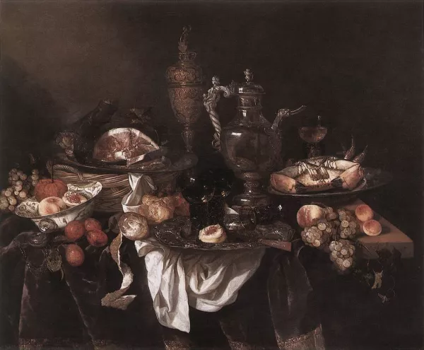 Banquet Still-Life, Abraham Van Beyeren - Oil Paintings