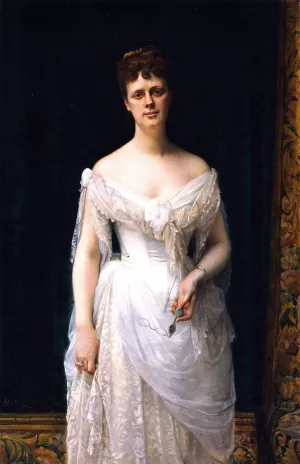 Mary Frick Garrett later Mrs. Henry Barton Jacobs by Alexandre Cabanel - Oil Painting Reproduction