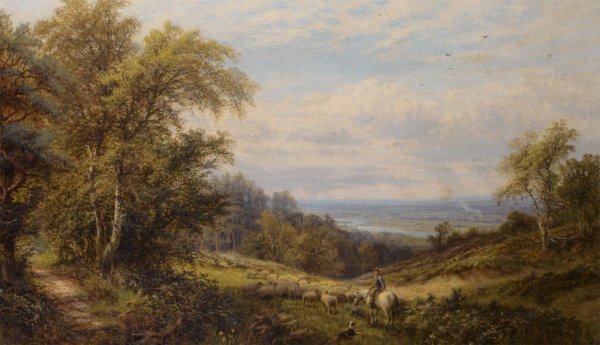 Oil Painting Reproduction A View of Bostall Health by Alfred Glendening