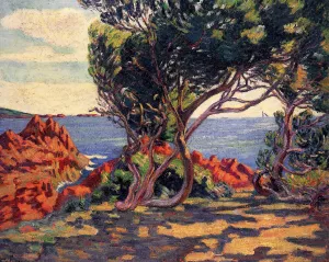 Agay, at Cap Long by Armand Guillaumin - Oil Painting Reproduction