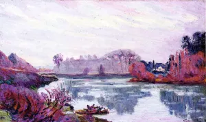 Banks of the Marne in Winter by Armand Guillaumin - Oil Painting Reproduction