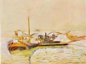 Barge by Armand Guillaumin - Oil Painting Reproduction
