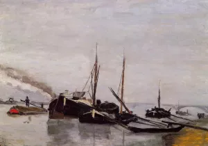 Barges on the Seine at Bercy by Armand Guillaumin - Oil Painting Reproduction