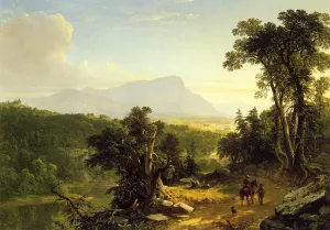 Landscape - Composition: In the Catskills by Asher B. Durand - Oil Painting Reproduction