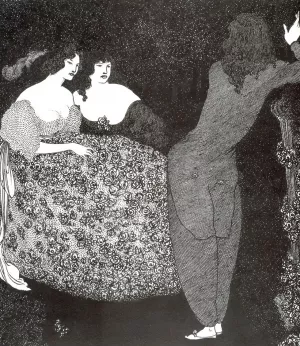 A Repetition of 'Tristan und Isolde' by Aubrey Beardsley - Oil Painting Reproduction
