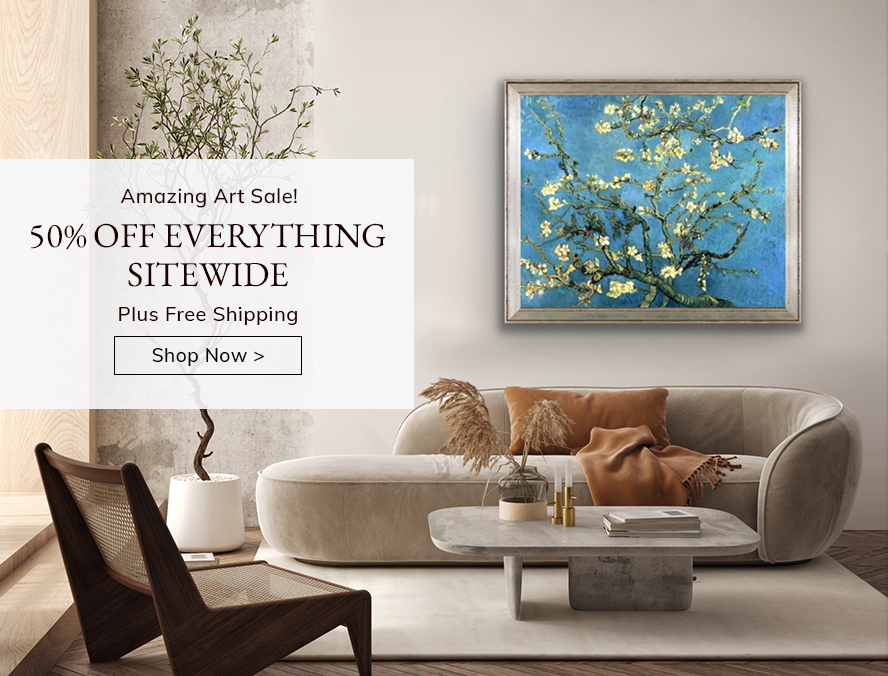 Amazing Art Sale! 50% OFF EVERYTHING SITEWIDE Plus Free Shipping