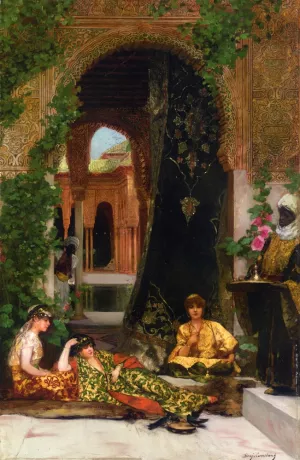 Harem Women by Benjamin Jean Joseph Constant - Oil Painting Reproduction