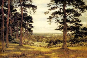 A Peep Through The Pines by Benjamin Williams Leader - Oil Painting Reproduction
