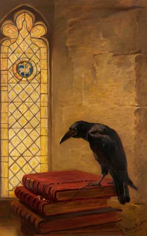 A Saint, from the 'Jackdaw of Rheims' by Briton Riviere - Oil Painting Reproduction