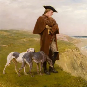 An Exile of the '45 by Briton Riviere - Oil Painting Reproduction