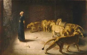 Daniel's Answer to the King by Briton Riviere - Oil Painting Reproduction
