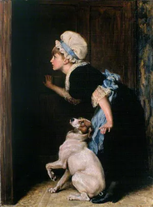 Mother Hubbard by Briton Riviere - Oil Painting Reproduction