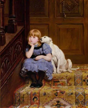 Sympathy by Briton Riviere - Oil Painting Reproduction