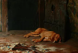 The Last of the Garrison by Briton Riviere - Oil Painting Reproduction