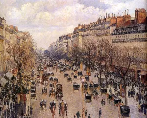 Boulevard Montmarte by Camille Pissarro - Oil Painting Reproduction