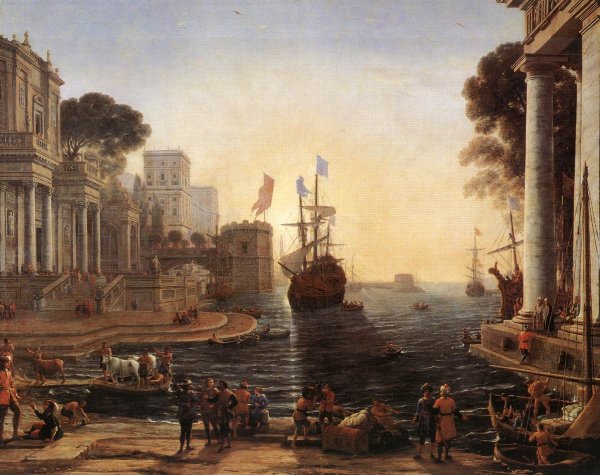 Oil Painting Reproduction Ulysses Returns Chryseis to Her Father by Claude Lorrain