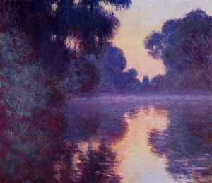 Arm of the Seine Near Giverny at Sunrise by Claude Monet - Oil Painting Reproduction