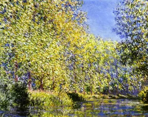 Bend in the River Epte by Claude Monet - Oil Painting Reproduction