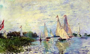 Regatta at Argenteuil by Claude Monet - Oil Painting Reproduction