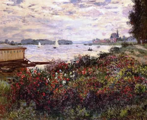 Riverbank at Argenteuil by Claude Monet - Oil Painting Reproduction