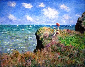The Cliff Walk, Pourville by Claude Monet - Oil Painting Reproduction