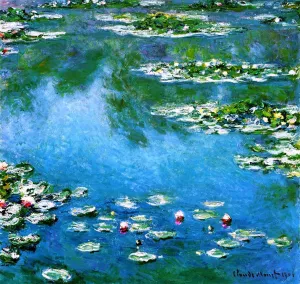 Water-Lilies 47 by Claude Monet - Oil Painting Reproduction