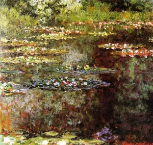 Water-Lilies 54 by Claude Monet - Oil Painting Reproduction