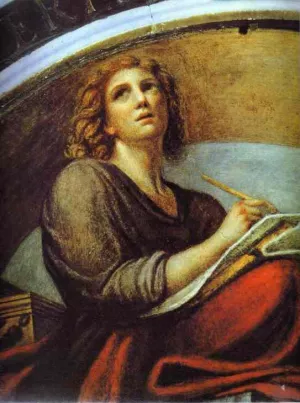 John the Evangelist by Correggio - Oil Painting Reproduction