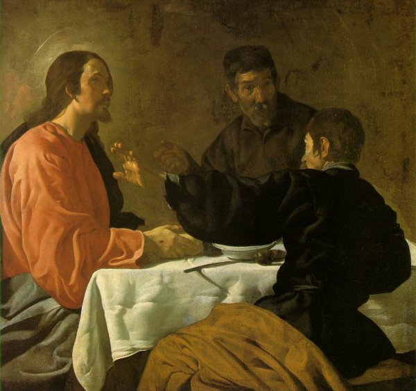 Oil Painting Reproduction The Supper at Emmaus by Diego Velazquez