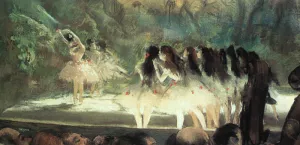 Ballet at the Paris Opera by Edgar Degas - Oil Painting Reproduction