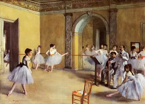 Dance Class at the Opera by Edgar Degas - Oil Painting Reproduction
