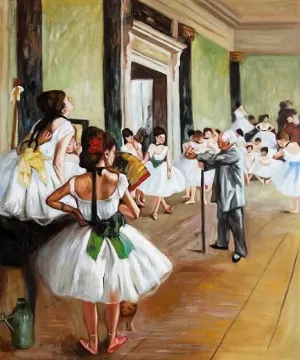Dance Class by Edgar Degas - Oil Painting Reproduction