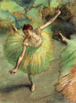 Dancer Tilting by Edgar Degas - Oil Painting Reproduction