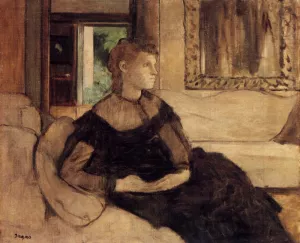 Mme Theodore Gobillard, nee Yves Morisot Oil painting by Edgar Degas