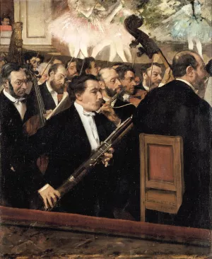 The Orchestra of the Opera by Edgar Degas - Oil Painting Reproduction