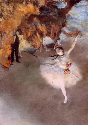 The Star also known as Dancer on Stage by Edgar Degas - Oil Painting Reproduction