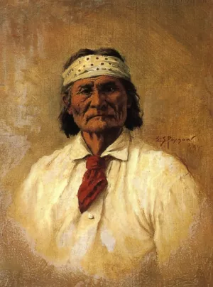 Geronimo by Edgar Samuel Paxson - Oil Painting Reproduction