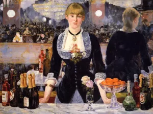 A Bar at the Folies-Bergere by Edouard Manet - Oil Painting Reproduction