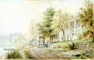 Visit to the Plantation by Edward Lamson Henry - Oil Painting Reproduction