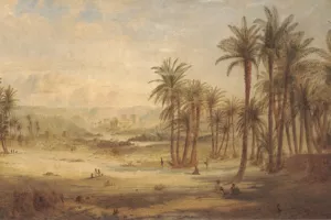 A View of Philae by Edward Lear - Oil Painting Reproduction