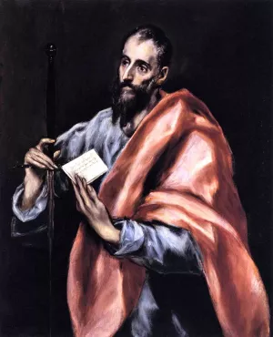 Apostle St Paul by El Greco - Oil Painting Reproduction