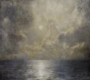 Moonlit Seascape by Emil Carlsen - Oil Painting Reproduction