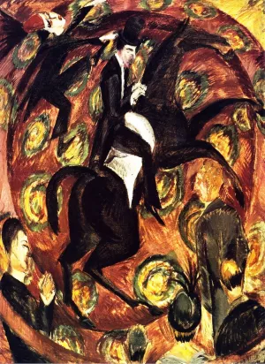 Circus Rider by Ernst Ludwig Kirchner - Oil Painting Reproduction