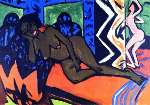 Milly Asleep by Ernst Ludwig Kirchner - Oil Painting Reproduction