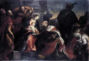 Adoration of the Magi by Francisco Camilo - Oil Painting Reproduction