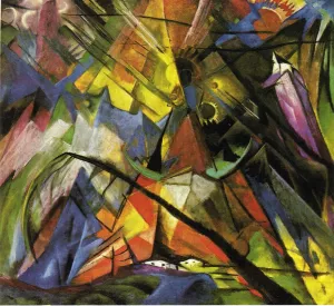 Tyrol by Franz Marc - Oil Painting Reproduction