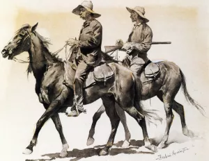 Cracker Cowboys of Florida by Frederic Remington - Oil Painting Reproduction