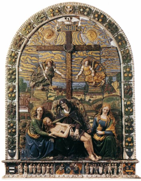 Oil Painting Reproduction Lamentation over the Dead Christ by Giovanni Della Robbia