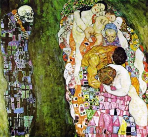 Death and Life by Gustav Klimt - Oil Painting Reproduction