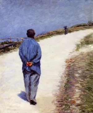 Man in a Smock by Gustave Caillebotte - Oil Painting Reproduction